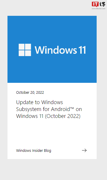 Win11安卓子系统WSA预览版2209.40000.26.0发布