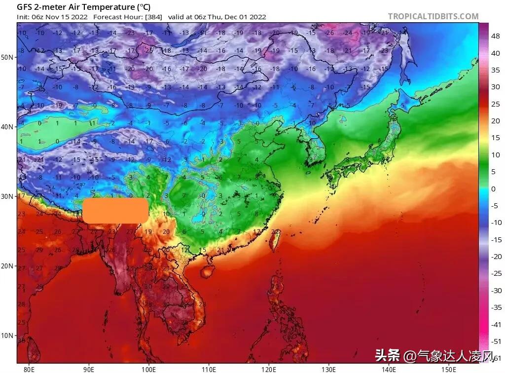 月底南方下雪？多个天气软件显示断崖式降温！超算：确有寒潮迹象