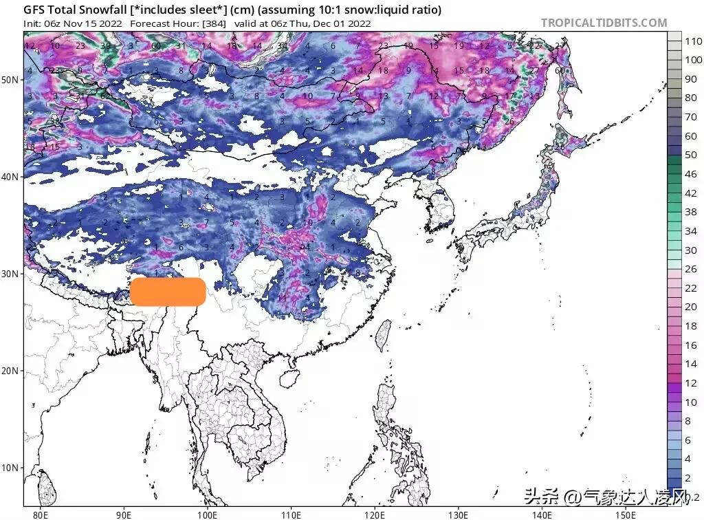 月底南方下雪？多个天气软件显示断崖式降温！超算：确有寒潮迹象