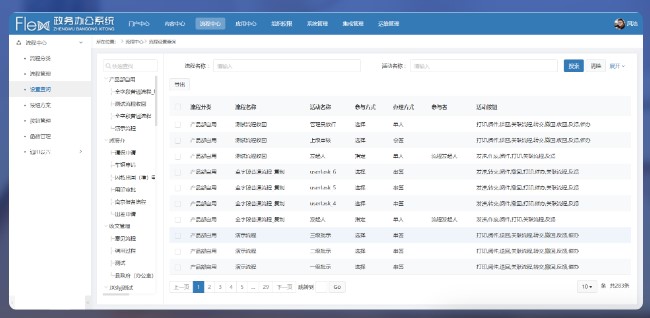 FlexBPM流程引擎平台的功能截图