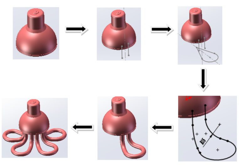 邵老师分享如何用SolidWorks绘制节能灯（图纸案例）